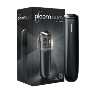 Ploom AURA四段加熱模式曜石黑加熱菸主機包裝展示